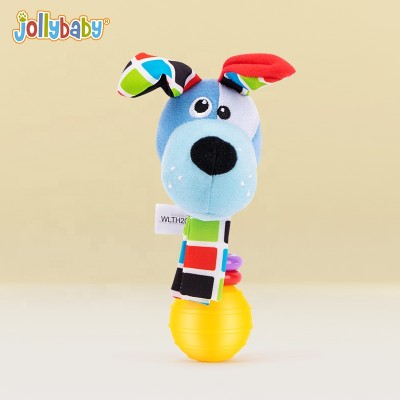 Jollybaby Funny Soft Donkey Rattle Hand Bell for Baby Playing