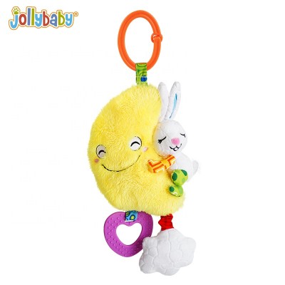 Size cheap hanging stuffed toys plush pull string baby musical soft bell baby toy