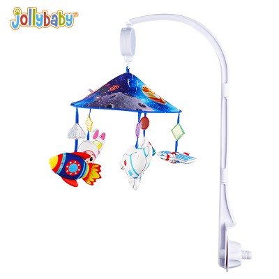 Jollybaby Hot sale cute bed hanging felt baby mobile toy for kids with cloud and space