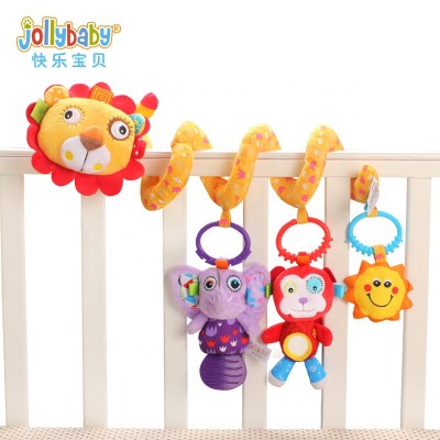 Jollybaby Plush Animal Spiral Crib Toy for Fun and Pacifying