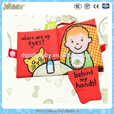 Australian Brand Jollybaby Kids Favourite And Educational Sound Baby Toys Cloth Soft Book