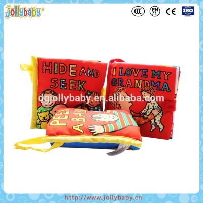 Australia Brand Jollybaby Baby Early Educational Durable And Soft Learning Cloth Book