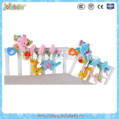 Dongguan Jollybaby Wholesale Cute Plush Animals Spiral Activity Toy