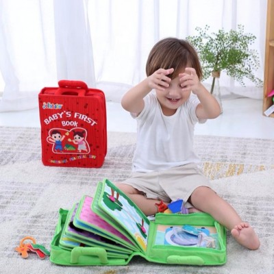 Jollybaby Baby's Montessori Early Educational Training  Book Early Learning preschool material for Boys and Girls