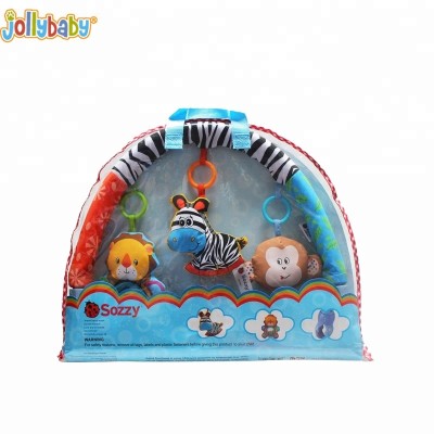 Jollybaby stuffed swinging crib baby's animal toy for intellence development