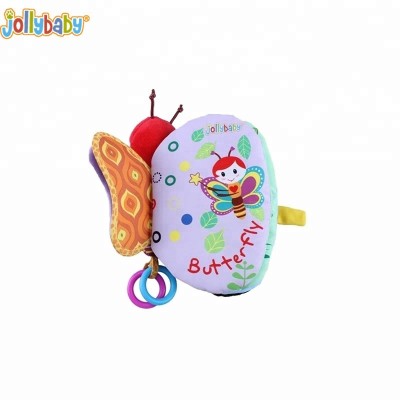 Jollybaby insect's wing shape soft cloth story book toy for kids' early education