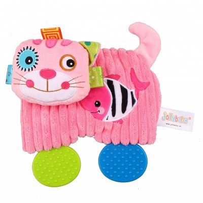 Jollybaby animal snuggle teether baby soft toys