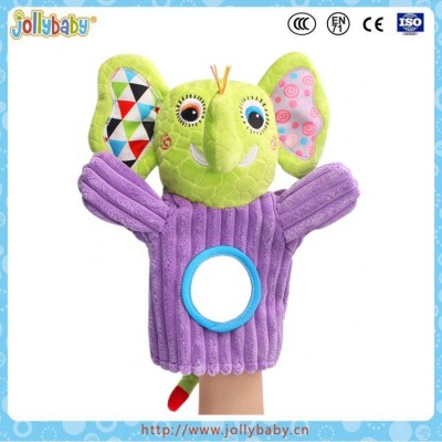 Jollybaby High Quality Plush Cute And Funny Animals Plush Baby Hand Puppet