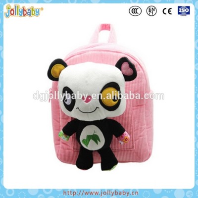 New Design Creative Annimal Pattern Plush Kids Wholesale Cute Panda Kindergarten Children Backpack